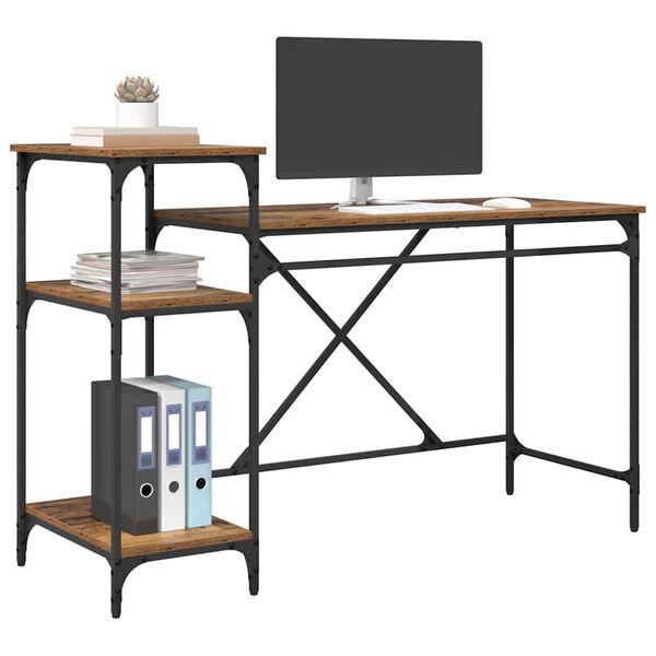 vidaXL Stalas Senovinis medis 135 x 50 x 90 cm Apdirbta mediena