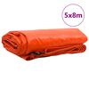 vidaXL Tentinis audinys 650g / m&sup2; Oranžinė 5 x 8 m Drobė su PVC danga
