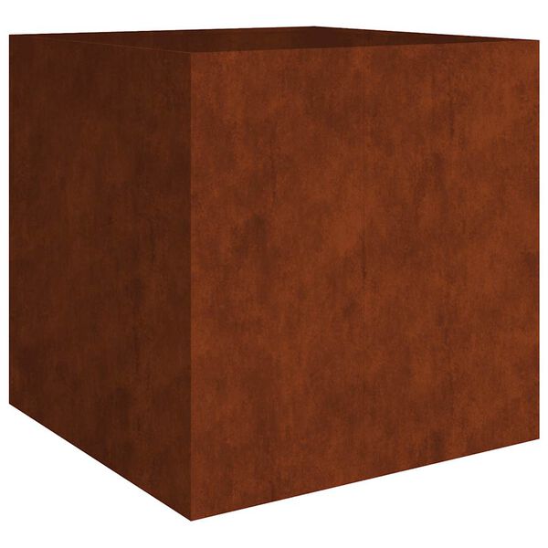 vidaXL Lovelis, 80x80x80cm, Corten plienas