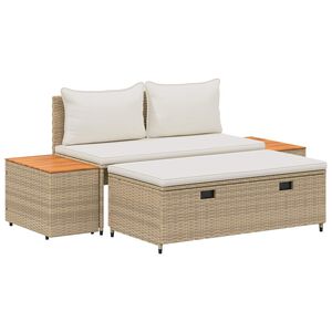 vidaXL Lauko sofos komplektas 4 -Seater 4 vnt. 55 x 30 x 39 cm