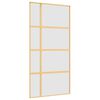 vidaXL Stumdomos durys, auksinės, 102,5x205cm, ESG stiklas/aliuminis