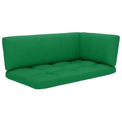vidaXL Dvivietė sofa iš palečių su pagalvėlėmis, impregnuota pušis