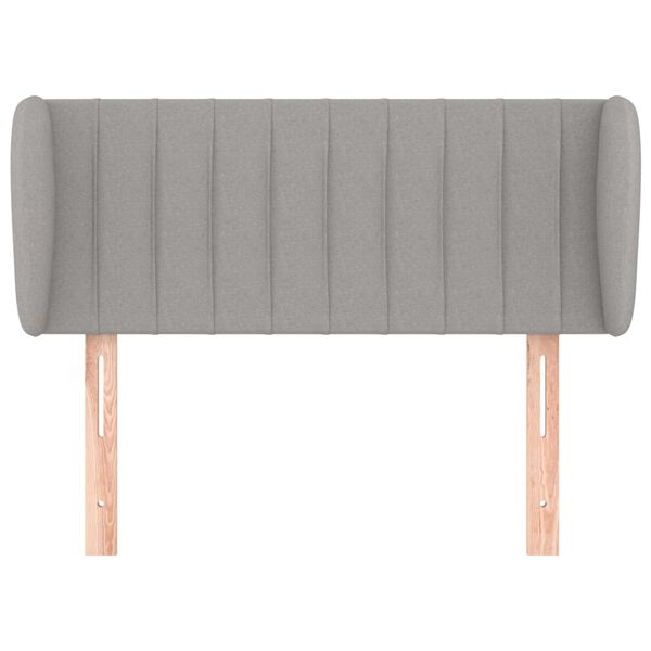 vidaXL Galvūgalis su auselėmis, &scaron;viesiai pilkos,83x23x78/88cm, audinys