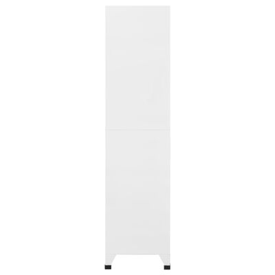 vidaXL Persirengimo spintelė, 6 skyrių, plieninė, 90x45x180 cm, pilka