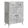 vidaXL Kabalas Betono pilka 66 x 34,5 x 90 cm Apdirbta mediena