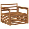 vidaXL 2 vnt. Lauko sofa Natūrali