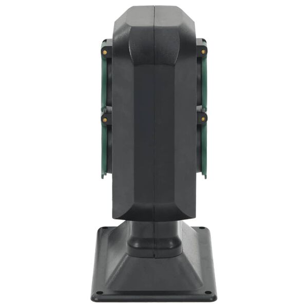 vidaXL Lauko lizdas su smaigaliu, juoda ir žalia, 15,5x11x24cm