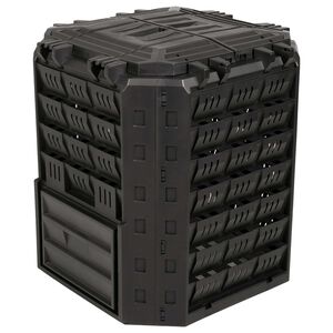 vidaXL Sodo kompostinė Juoda 71 x 71 x 81,5 cm 100% PP