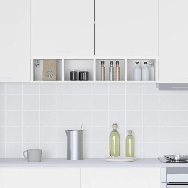 vidaXL Pakabinama spintelė Balta 20 x 29,5 x 100 cm Apdirbta mediena