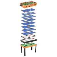vidaXL Universalus žaidimų stalas, 15-1, klevo spalvos, 121x61x82cm