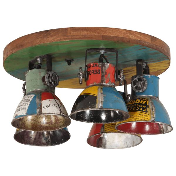 vidaXL Lubinis &scaron;viestuvas, įvairių spalvų, 50x50x25cm, 25W, E27