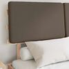 vidaXL Lovo rėmas su apmu&scaron;tu galvūgaliu Taupe 120 x 190 cm