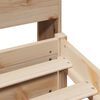 vidaXL Lova su knygų spinta be čiužinio, 75x190cm, pušies masyvas