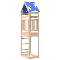 vidaXL Žaidimų bokštas, 85x52,5x265cm, pušies medienos masyvas