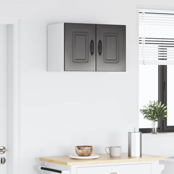 vidaXL Virtuvės spintelė Kalmar 2 pcs Juoda 30 x 31 x 40 cm