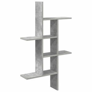 vidaXL Sieninė lentyna Betono pilka 61 x 15 x 102 cm Apdirbta mediena