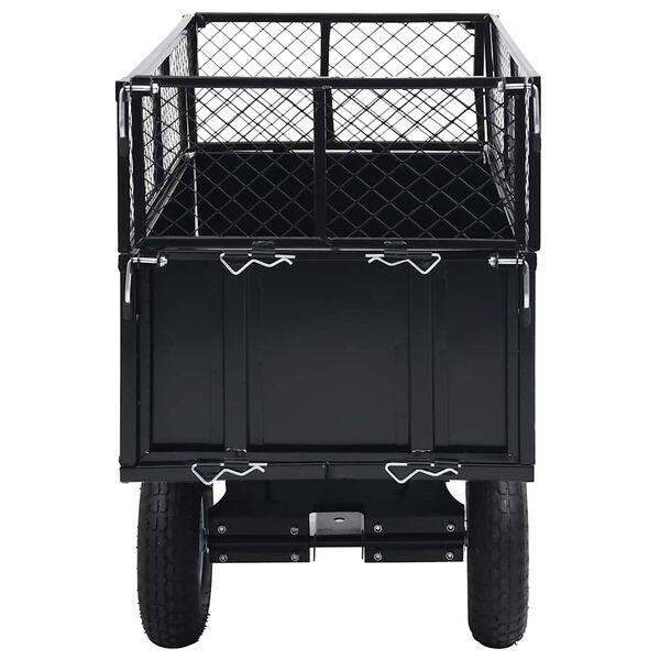 vidaXL Paverčiama priekaba vejos traktoriui, 150kg apkrova