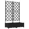 vidaXL Sodo vazonas 2 vnt. Juoda 80 x 40 x 125,5 cm PP