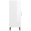 vidaXL Šoninė spintelė, balta, 34,5x34x90cm, apdirbta mediena, blizgi