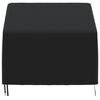 vidaXL Sodo kėdės uždangalas, juodas, 90x90x50/75cm, 420D oksfordas