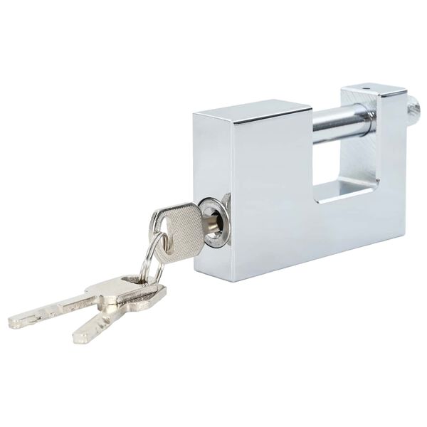 vidaXL Spyna 2 pcs Sidabro 8,7 x 1,9 x 5,5 cm Geležis