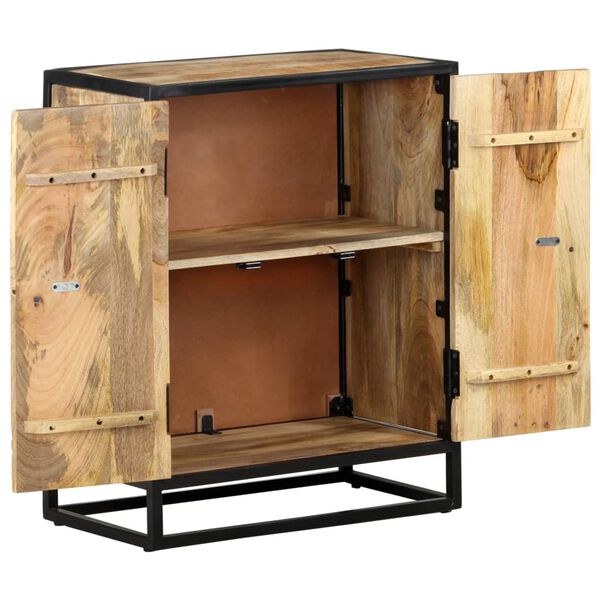 vidaXL Šoninė spintelė, 60x35x75cm, mango masyvas, raižyta rankomis