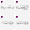 vidaXL Lauko sofos komplektas 10 pcs Natūralus ir antracitas