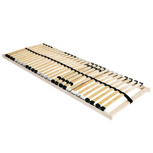 vidaXL Lamelinis lovos pagrindas Ruda 90 x 190 cm Kietas bukas medis