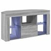 vidaXL Kampinė LED televizoriaus spinta Pilkas Sonoma 106 x 40 x 50 cm