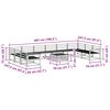 vidaXL Lauko sofos komplektas 11 pcs Natūrali Kietos akacijos mediena