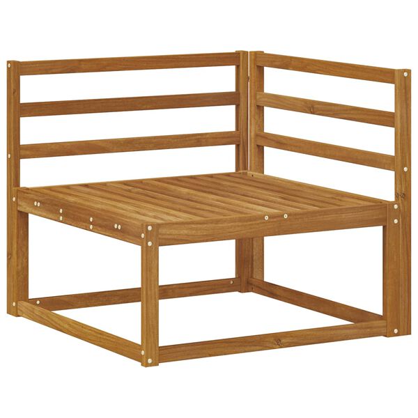 vidaXL Lauko sofos komplektas 9 pcs Natūrali Kietos akacijos mediena