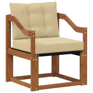 vidaXL Lauko sofa Kietasis akacijos medis ir Textilene Natūrali