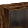 vidaXL Komoda su durelėmis, dūminio ąžuolo, 68x37x142cm, mediena