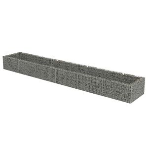 vidaXL Gabiono vazonas, galvanizuotas plienas, 540x90x50cm, auk&scaron;tas