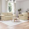 vidaXL Sofa 2 pcs Kreminė 175 x 82 x 80 cm audinys