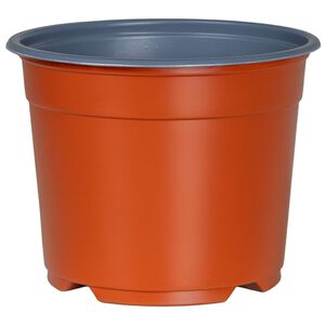 vidaXL Apvalus gėlių vazonas 50 vnt. Terakotos &Oslash; 10 x 8 cm Plastmasė
