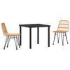 vidaXL Sodo valgomojo komplektas 5 pcs Ruda