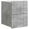 vidaXL Sieninis naktinis staliukas Betono pilka 33 x 34,5 x 43 cm