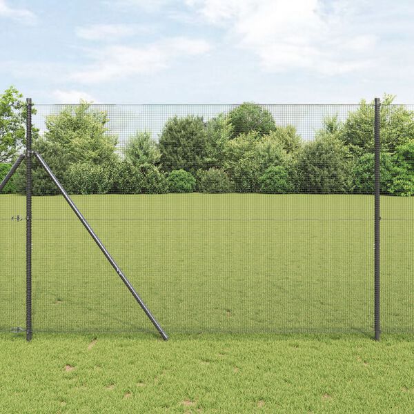vidaXL Suvirinto vielos tvoros Pilka 1.6 x 25 m