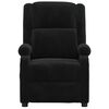 vidaXL Elektrinis atlo&scaron;iamas krėslas, juodos spalvos, aksomas