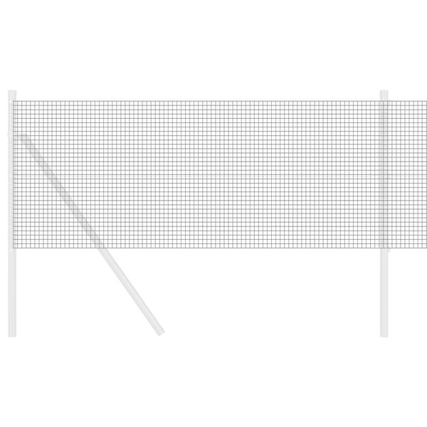 vidaXL Suvirinto vielos tvoros Pilka 0.6 x 25 m Plienas