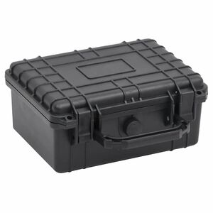 vidaXL Ne&scaron;iojamas skrydžio dėklas, juodos spalvos, 24x19x11cm, PP