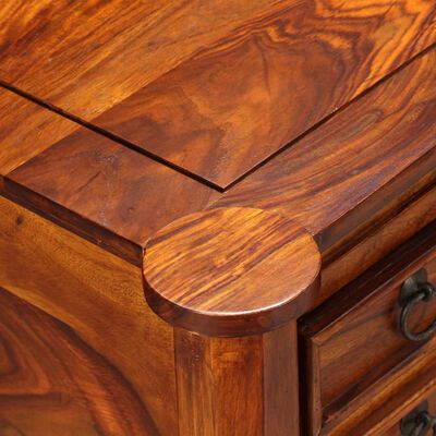 vidaXL Rašomasis stalas, rausvosios dalbergijos mediena, 115x50x76cm