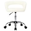 vidaXL Valgomojo kėdės, 6vnt., baltos, dirbtinė oda