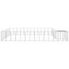vidaXL Voljeras &scaron;unims, sidabrinės spalvos, 30,25 m&sup2;, plienas