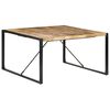 vidaXL Valgomojo stalas, 140x140x75cm, neapdorota mango mediena