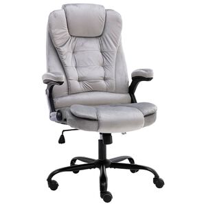 vidaXL Biuro kėdė, &scaron;viesiai pilkos spalvos, aksomas
