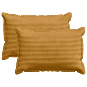 vidaXL Pagalvėlės užvalkalas 2 vnt. HOUTEN Geltona 30 x 50 cm