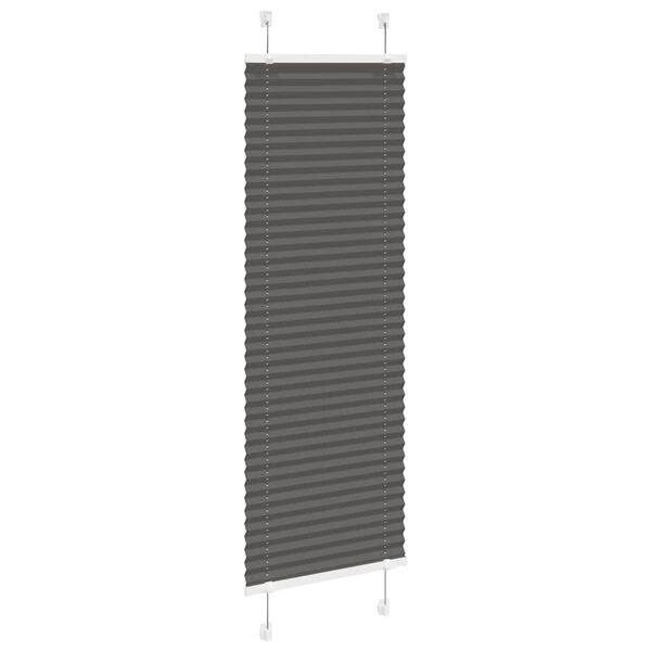 vidaXL Plisuota žaliuze juoda 50x150 cm audinio plotis 49,4 cm