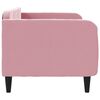 vidaXL Sofa, rožinės spalvos, 80x200cm, aksomas